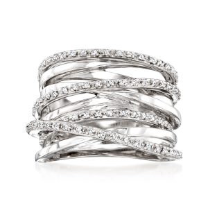 .25 ct. t.w. Diamond Highway Ring in Sterling Silver