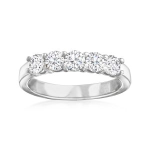 1.00 ct. t.w. Diamond Five-Stone Ring in 14kt White Gold