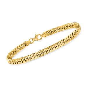 Italian 14kt Yellow Gold Cuban-Link Bracelet