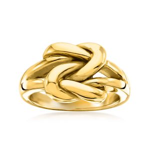 14kt Yellow Gold Double Love Knot Ring