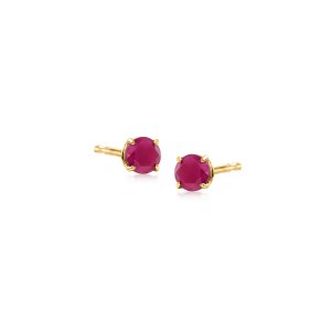 .60 ct. t.w. Ruby Stud Earrings in 14kt Yellow Gold