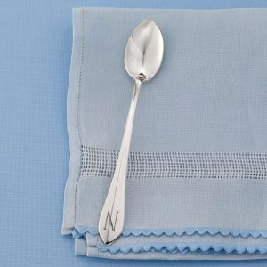 Infant Feeding Spoon - Single Initial in Sterling Silver