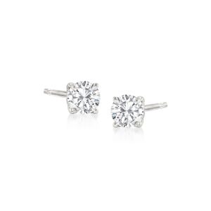 .10 ct. t.w. Diamond Stud Earrings in 14kt White Gold