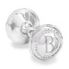 Cunill Sterling Silver Personalized Baby Rattle with Beaded Border