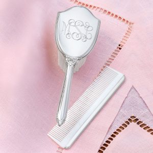 Empire Pewter Child's Personalized Brush and Comb Set