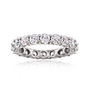 2.75 ct. t.w. CZ Eternity Band in Sterling Silver