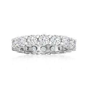 3.45 ct. t.w. CZ Eternity Band in Sterling Silver