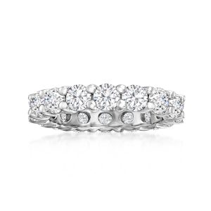 3.45 ct. t.w. CZ Eternity Band in Sterling Silver