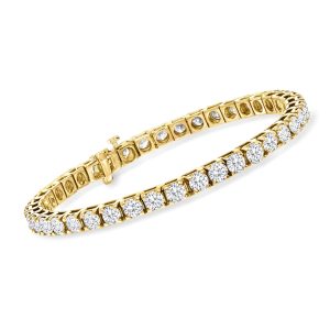 10.00 ct. t.w. Diamond Tennis Bracelet in 14kt Yellow Gold