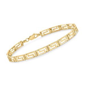14kt Yellow Gold Greek Key Bracelet