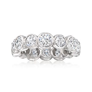 4.00 ct. t.w. CZ Eternity Band in Sterling Silver