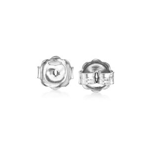 Italian 14kt White Gold Large 7mm Earring Backings