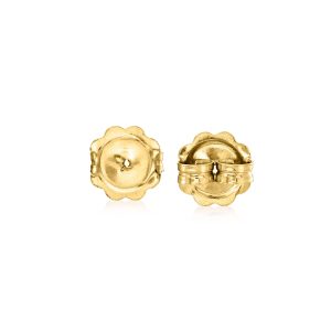 Italian 14kt Yellow Gold X-Large 9mm Earring Backings