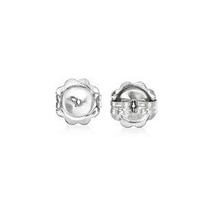 Italian 14kt White Gold X-Large 9mm Earring Backings