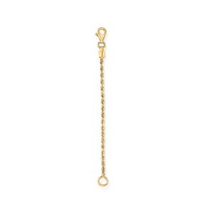 1.8mm 14kt Yellow Gold Rope-Chain Necklace Extender