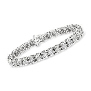 3.00 ct. t.w. Diamond Tennis Bracelet in Sterling Silver