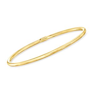 Italian 14kt Yellow Gold Polished Bangle Bracelet