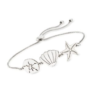 Sterling Silver Sea Life Bolo Bracelet