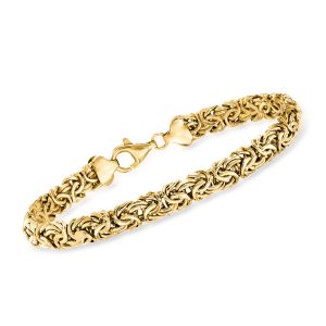 18kt Gold Over Sterling Byzantine Bracelet