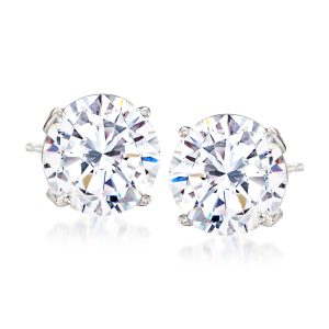 6.00 ct. t.w. CZ Stud Earrings in Sterling Silver