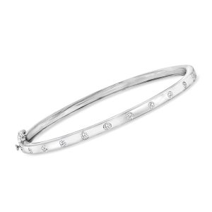 .50 ct. t.w. Diamond Bangle Bracelet in Sterling Silver