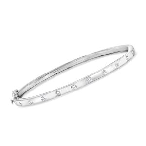.50 ct. t.w. Diamond Bangle Bracelet in Sterling Silver