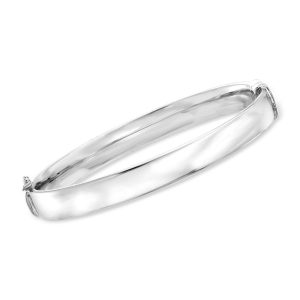 8mm Sterling Silver Bangle Bracelet