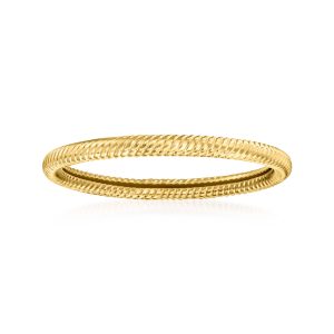 14kt Yellow Gold Roped Ring