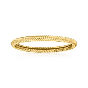 14kt Yellow Gold Roped Ring