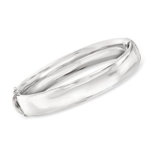 12mm Sterling Silver Bangle Bracelet