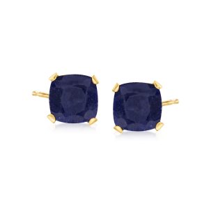 5.50 ct. t.w. Sapphire Martini Stud Earrings in 14kt Yellow Gold