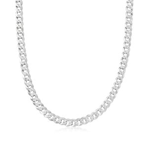 Men's Sterling Silver Cuban-Link Necklace