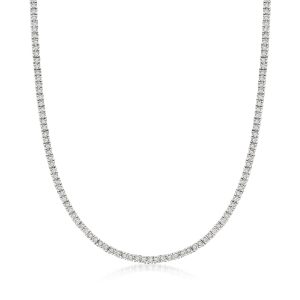 3.00 ct. t.w. Diamond Tennis Necklace in Sterling Silver