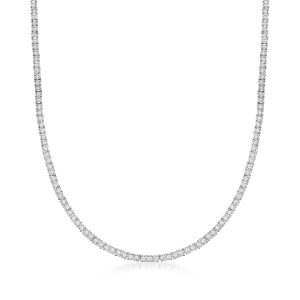 5.00 ct. t.w. Diamond Tennis Necklace in Sterling Silver