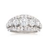 3.00 ct. t.w. Diamond Multi-Row Ring in 14kt White Gold