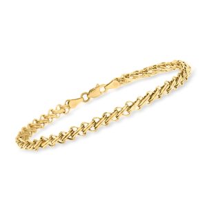 14kt Yellow Gold Double-Bar Link Bracelet
