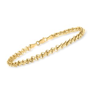 14kt Yellow Gold Double-Bar Link Bracelet
