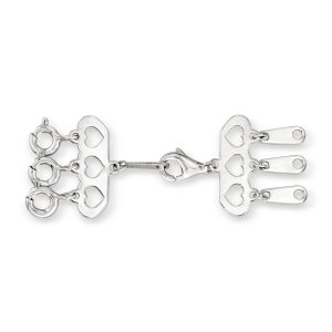 Italian 14kt White Gold Layering Clasp