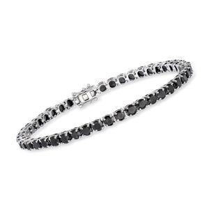 12.00 ct. t.w. Black Spinel Tennis Bracelet in Sterling Silver