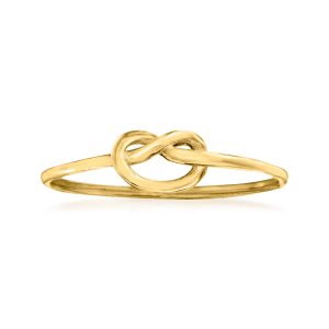 Italian 14kt Yellow Gold Love Knot Ring