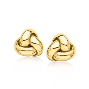 Italian 10kt Yellow Gold Love Knot Earrings