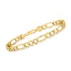 Men's 10kt Yellow Gold Figaro-Link Bracelet. 8.5"