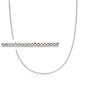 Gabriel Designs Men's 2mm Sterling Silver Wheat-Chain Necklace