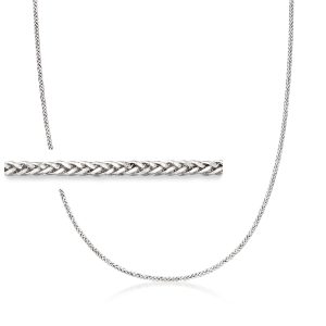 Gabriel Designs Men's 2mm Sterling Silver Wheat-Chain Necklace