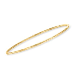 Italian 10kt Yellow Gold Bangle Bracelet