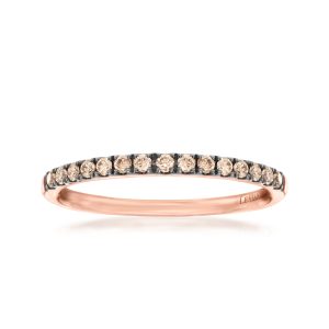 Le Vian "Chocolatier" .20 ct. t.w. Chocolate Diamond Ring in 14kt Strawberry Gold