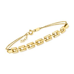 10kt Yellow Gold Panther-Link Bracelet