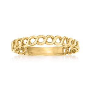 10kt Yellow Gold Curb-Link Ring