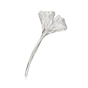 Sterling Silver Ginkgo Pin