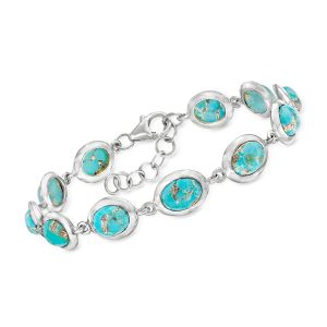 Turquoise Bracelet in Sterling Silver